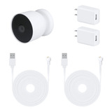 2pack Adaptador De Corriente Para Google Nest Cam (batería)