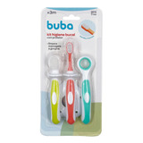 Kit Higiene Bucal Infantil Com Cerdas Macias 15334 - Buba