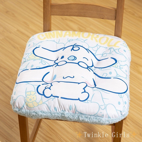 Almofada De Cadeira De Lã Espessada Coreana Kuromi Cinnamoro
