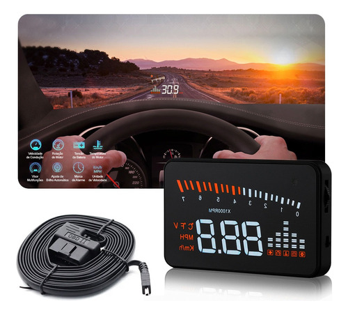 Velocímetro Digital Corsa Classic 2013 Head Up Display Hud