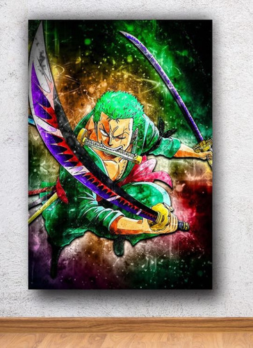 Cuadro Decorativo En Canvas One Piece Zoro - 38