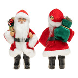 Papai Noel Boneco Tradicional 25cm Enfeite Natal Decoracao