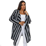 Kimono Feminino Tricô Blusa Frio Cardigã Casaco Evangelico