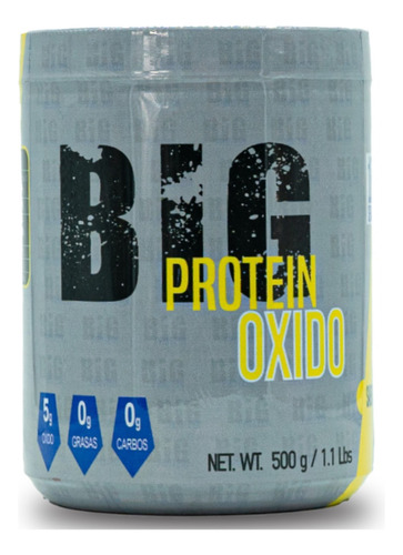 Óxido Nítrico Big Protein 500gr 100 Servicios Pre Entreno Sabor Uva