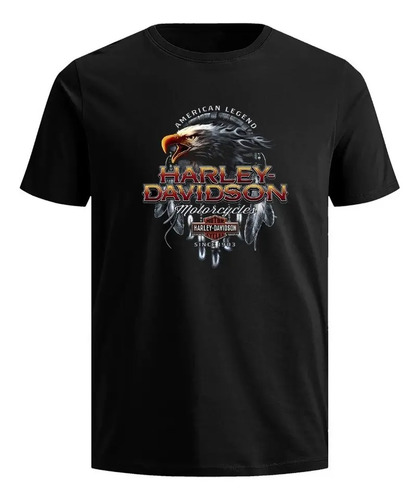 Playera Harley Davidson Vintage Moto Chopper Aguila Camiseta