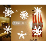 Vinil Decorativo Para Ventana Copos De Nieve 50 Pzas 