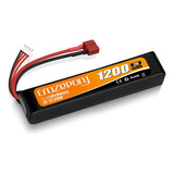 Batería Airsoft De 11.1 V Recargable 3s Lipo 1200mah 25c Hob