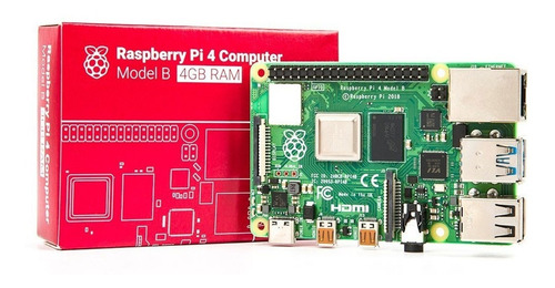 Kit Com 2 Peças Raspberry Pi 4 Pi4 Model B 4gb Ram Na Caixa