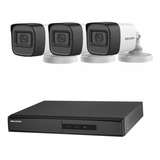 Kit Seguridad Dvr 4ch Hikvision + 3 Camaras 1080p 2mp 