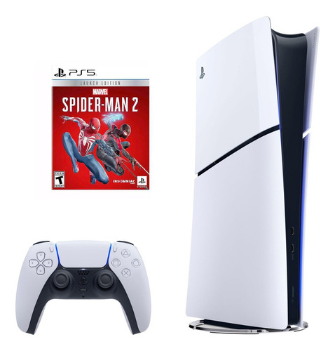 Sony Playstation 5 Slim Ps5 1tb Digital + Marvell Spiderman