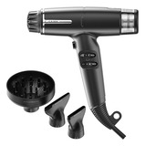 Secador De Pelo Gama Iq Lite Ultra Liviano Profesional Color Negro