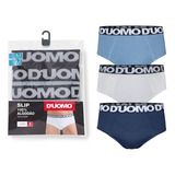 Kit C/9 Cuecas D'uomo Slip 100%algodão