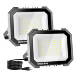 Leddictive Paquete De 2 Luces Led De Inundacion Para Exterio