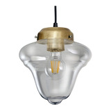 Colgante 1 Luz Rosario Dorado Vintage Deco Apto Led E27