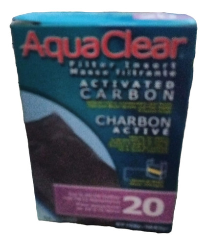 Repuesto Filtro Aquaclear 20 Carbón Activado 45grs Acuario  