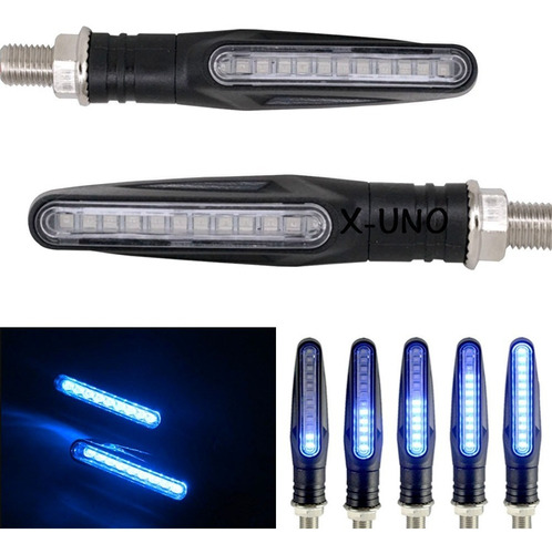 Direccionales Led Delantero Trasero Led Flujo Señal Moto 2pc