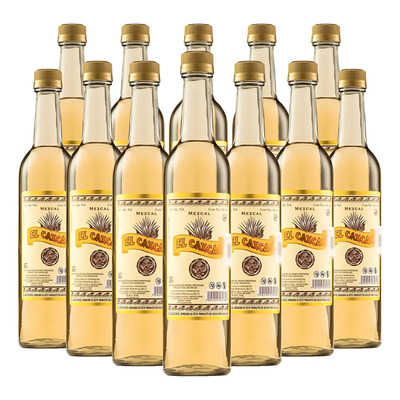 12 Pack Mezcal El Caxcan Joven 500 Ml | Envío gratis