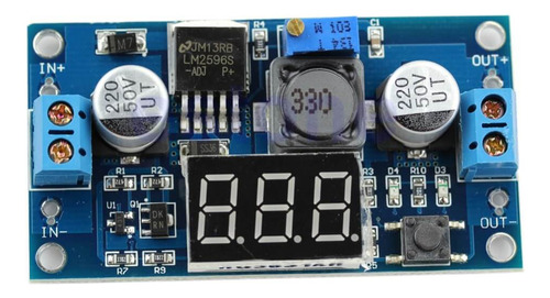 Módulo Lm2596 Dc-dc Buck 1.25v-35v Con Voltímetro