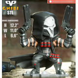 Archivo Stl Impresión 3d - 3dxm - Overwatch - Reaper Chibi