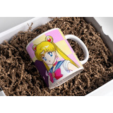 Taza Café Sailor Moon Scout Serena Anime Retro Manga 11 Oz