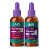 Kit Vitaminas Complexo B + B Kids Sublingual 30ml Cada Uvits