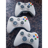 3 Controles Xbox 360 Com Defeito - Retirada De Peças