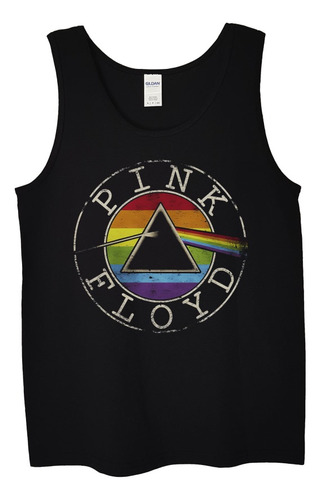Polera Musculosa Pink Floyd Vintage Logo Pr Rock Abominatron