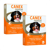 2 Canex Premium 3,6g Vermifugo Cães Até 40kg 2 Comprim Ceva