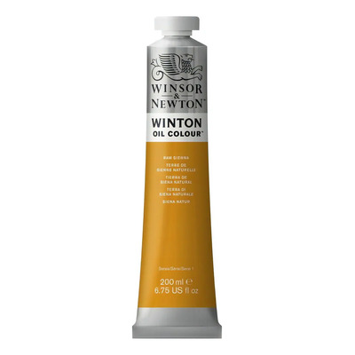 Pintura al óleo Winton para lienzo Winsor & Newton Color Raw Sienna, 200 ml | Meses sin interés