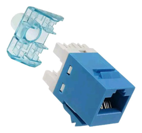 Jack Rj45 Categoría 5e X 1 Unidad  Azul Amp