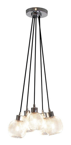 Lámpara Colgante Techo Cromo Mini-esferas G9 40w 5 Luces