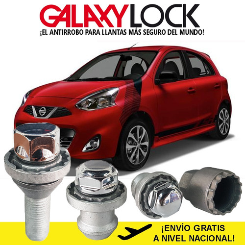 Birlos Seguridad Nissan March Advance Dua 2017 Envío Gratis