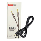 Cable Audio Auxiliar 1 Metro 3.5mm Negro T-e2 Tranyoo