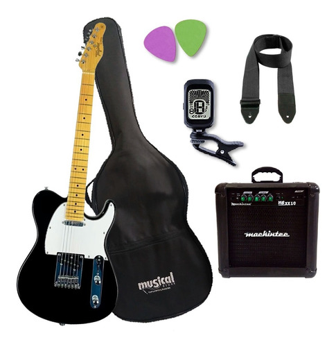 Guitarra Tagima Telecaster Tw-55 Woodstock Tw55 Kit C/ Ampli