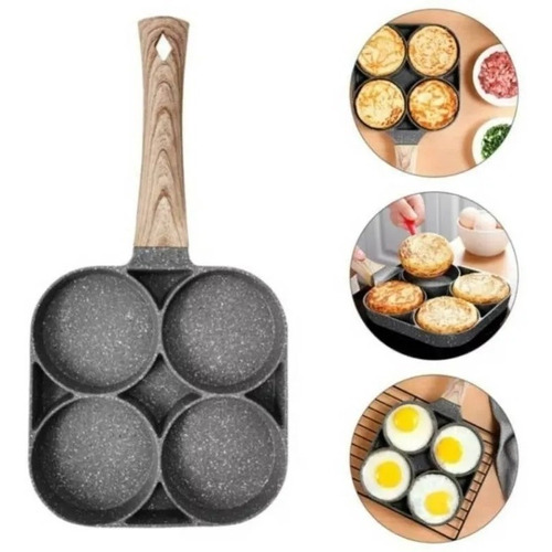 Sarten Antiadherente 4 Puestos Para Huevos Arepas Pancakes