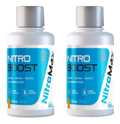 2x Nitro Boost Thermogenico 480ml - Nitromax - Liquid Energy