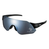 Gafas Ciclismo Shimano Lente Deportivos Ahumado Color Del Armazón Negro Mate Color De La Lente Espejo Ahumado