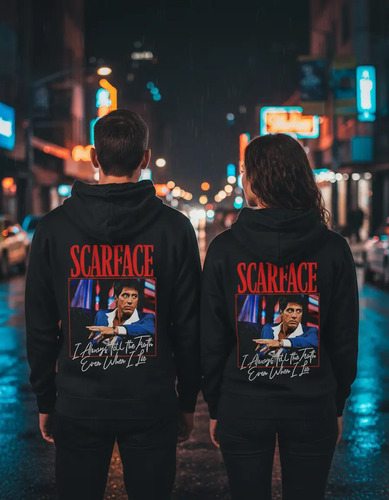 Sudadera Scarface, Unisex Capucha Y Cangurera 02