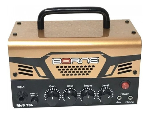 Mini Cabeçote Amplificador Borne Mob T30 Cobre 30w