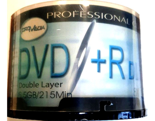 Dvd+r Doble Capa Imprimible Promedia 8x 8.5 Gb Excel Calidad