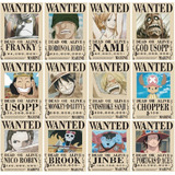 One Piece 12 Posters Recompensa Actual Wanted Se Busca Luffy