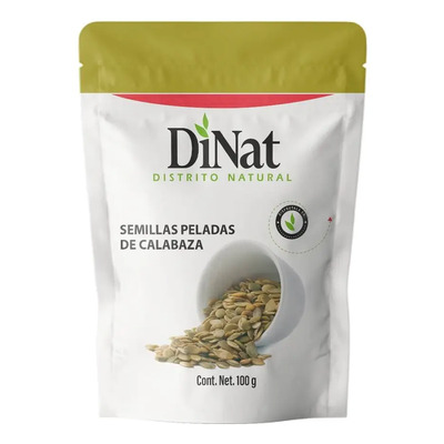 Dinat Semillas Naturales Peladas Calabaza 100 Gr