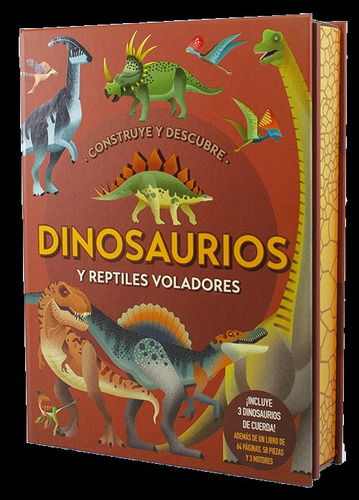 Libro Construye Y Descubre Dinosaurios Y Reptiles Volador...