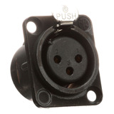 Conector Neutrik Xlr Hembra 3p Contactos Oro Nc3fd-l-b-1