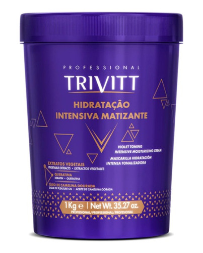 Hidratação Intensiva Matizante 1kg Trivitt Itallian Hairtech