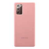 Funda Galaxy Note 20 Samsung Silicone Cover Suave Original  Rosa Silicon