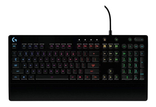 Teclado Gamer Logitech G Serie G Prodigy G213 Qwerty Inglés Internacional Color Negro Con Luz Rgb