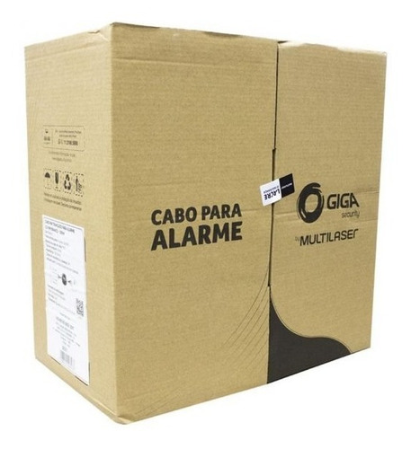 Caixa Cabo Rede Cat5e Pto Cftv Multilaser 4 Pares 305 Metros