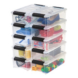 Caja Organizador Plastico Resistente Transparente Iris 5 Qrt