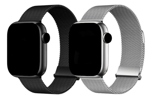 Pulseira Metal Milanês Para Apple Watch Series Iwo Luxo Aço